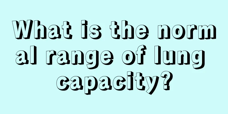 What is the normal range of lung capacity?