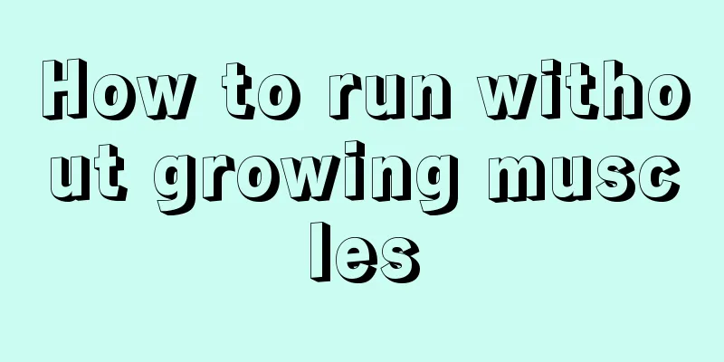 How to run without growing muscles