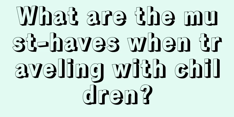 What are the must-haves when traveling with children?
