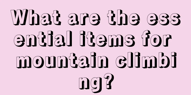 What are the essential items for mountain climbing?