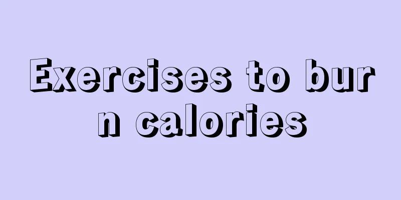 Exercises to burn calories