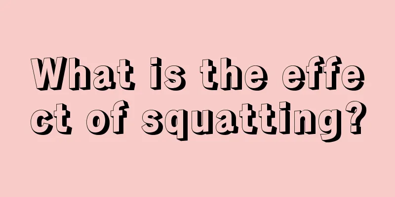 What is the effect of squatting?