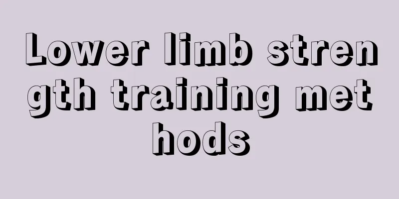 Lower limb strength training methods