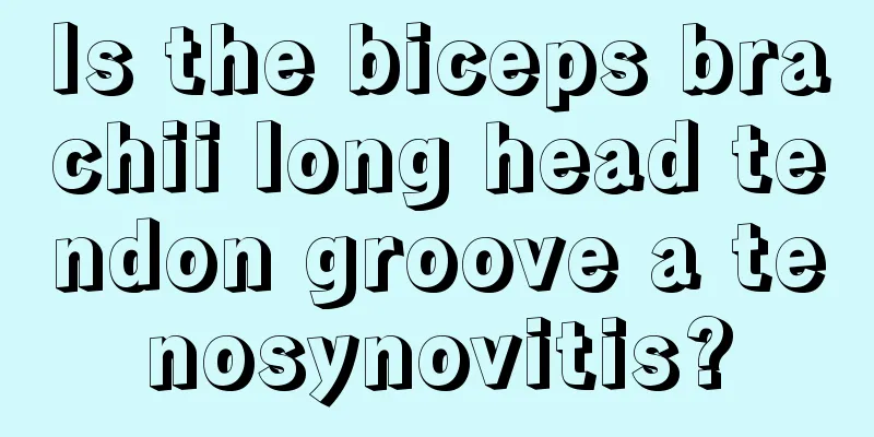 Is the biceps brachii long head tendon groove a tenosynovitis?