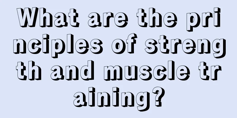 What are the principles of strength and muscle training?