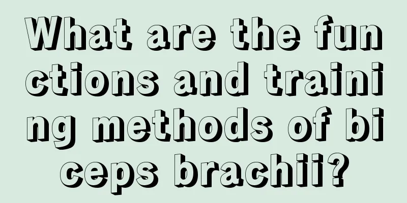 What are the functions and training methods of biceps brachii?