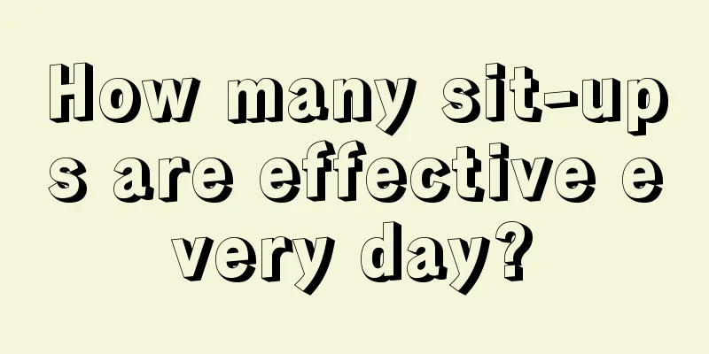 How many sit-ups are effective every day?