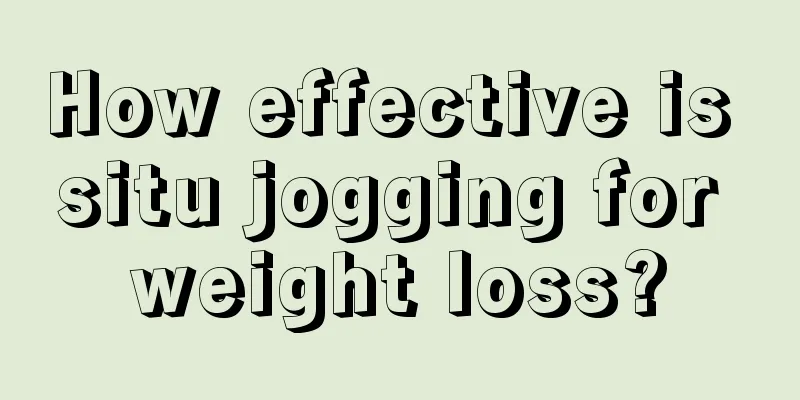 How effective is situ jogging for weight loss?