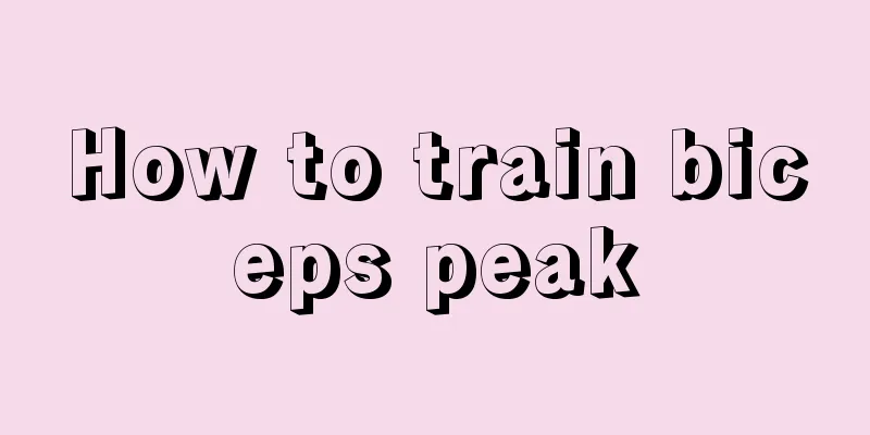 How to train biceps peak