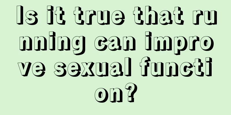 Is it true that running can improve sexual function?