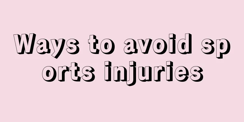 Ways to avoid sports injuries