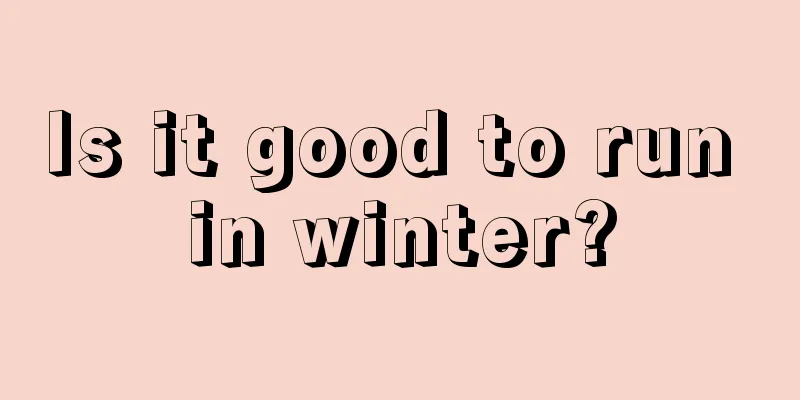 Is it good to run in winter?