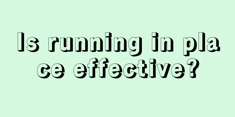 Is running in place effective?