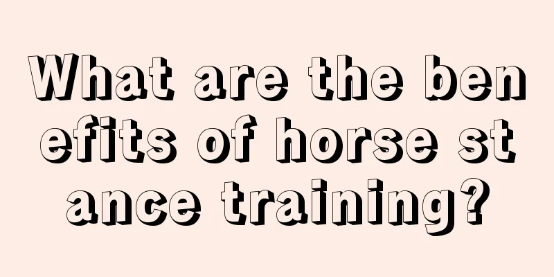 What are the benefits of horse stance training?