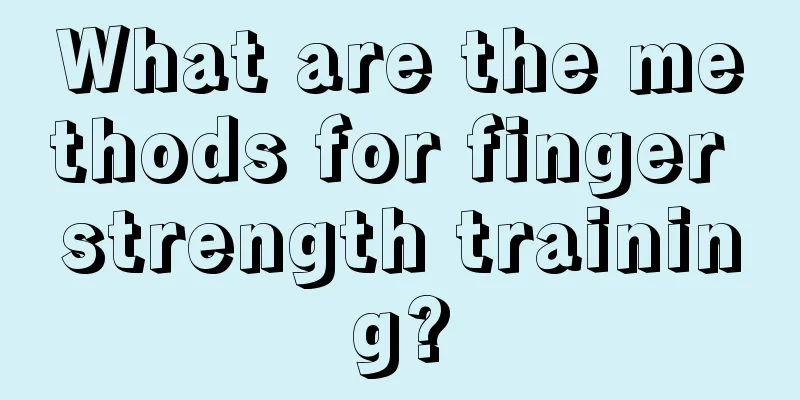 What are the methods for finger strength training?