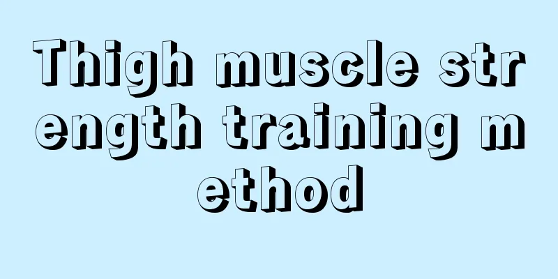 Thigh muscle strength training method