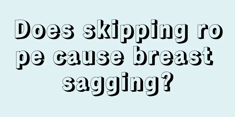 Does skipping rope cause breast sagging?