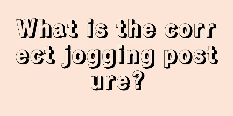 What is the correct jogging posture?