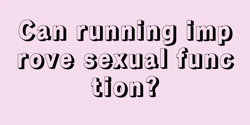 Can running improve sexual function?