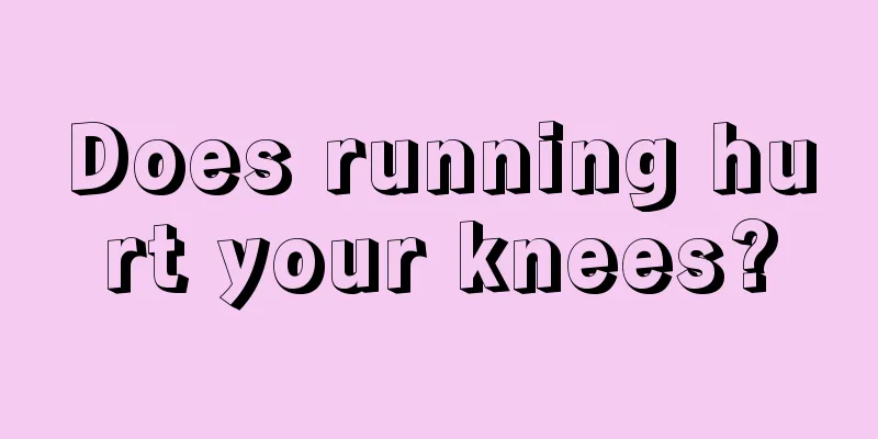 Does running hurt your knees?