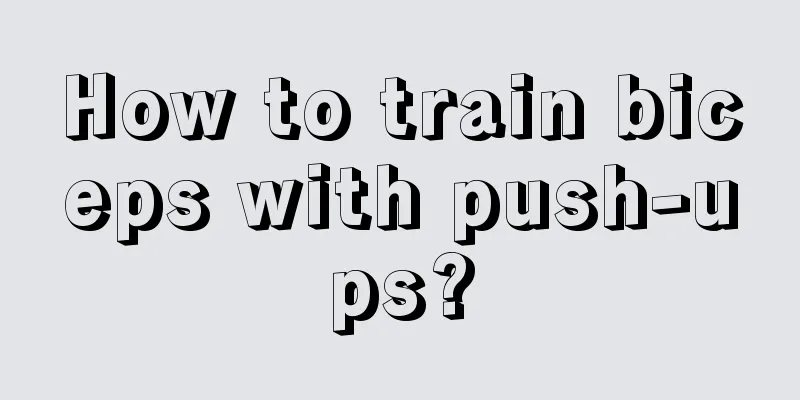 How to train biceps with push-ups?