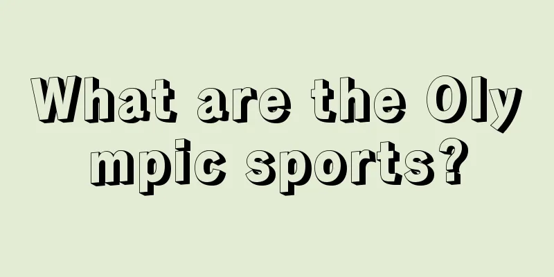 What are the Olympic sports?