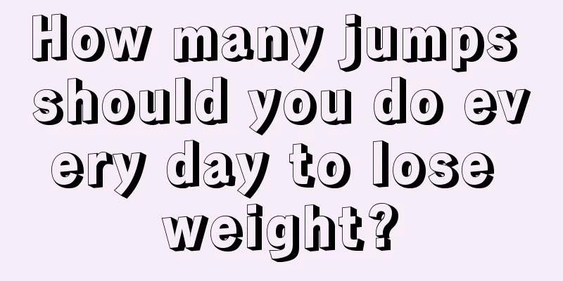 How many jumps should you do every day to lose weight?