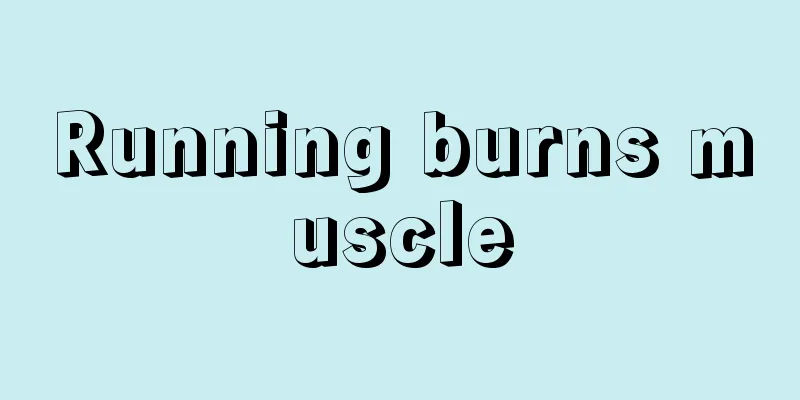 Running burns muscle