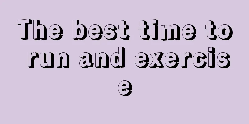 The best time to run and exercise