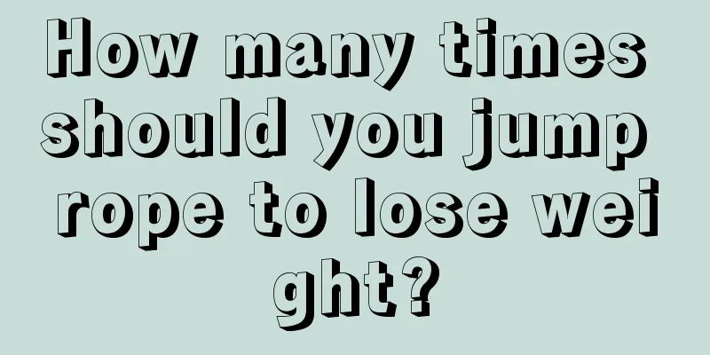 How many times should you jump rope to lose weight?