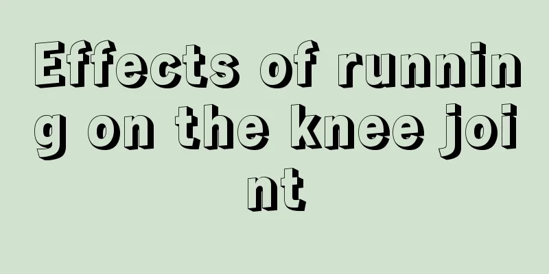 Effects of running on the knee joint