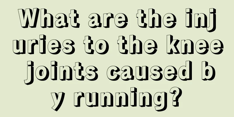 What are the injuries to the knee joints caused by running?