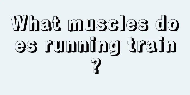 What muscles does running train?