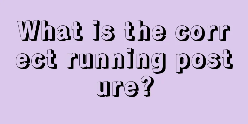 What is the correct running posture?