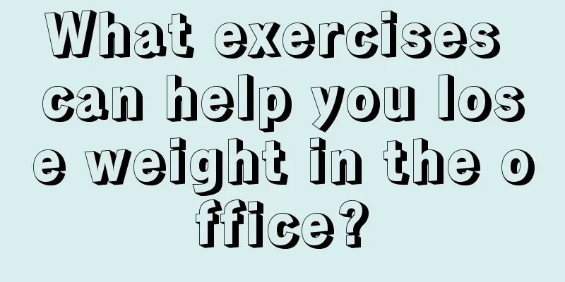 What exercises can help you lose weight in the office?