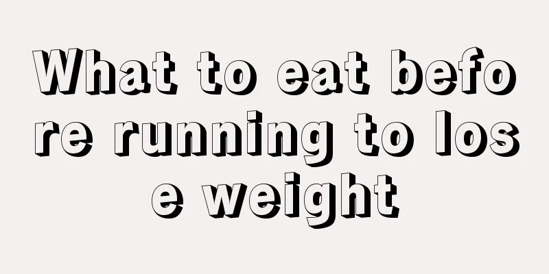 What to eat before running to lose weight