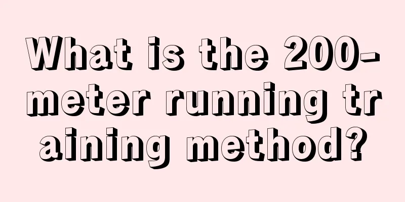 What is the 200-meter running training method?