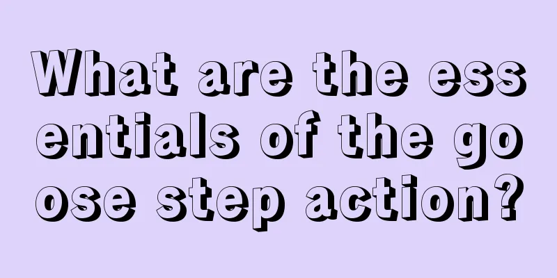 What are the essentials of the goose step action?