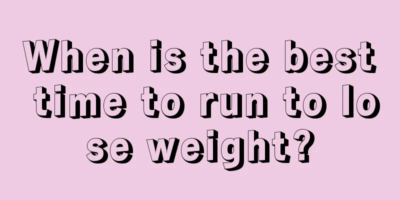 When is the best time to run to lose weight?