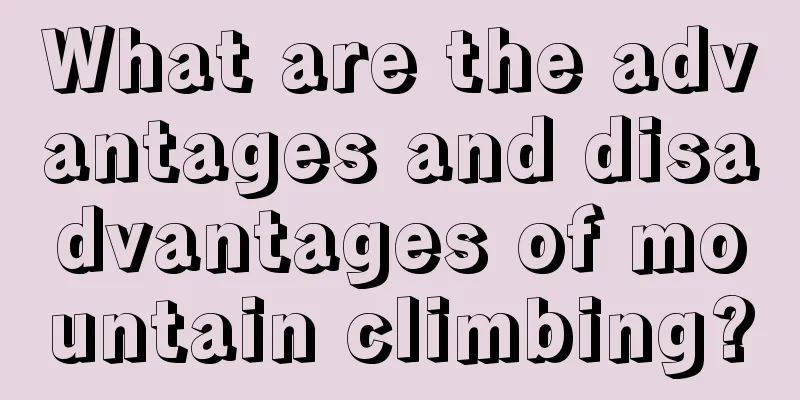 What are the advantages and disadvantages of mountain climbing?