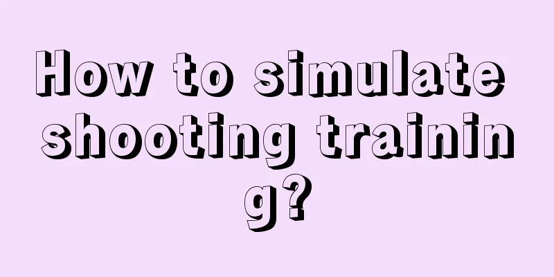 How to simulate shooting training?