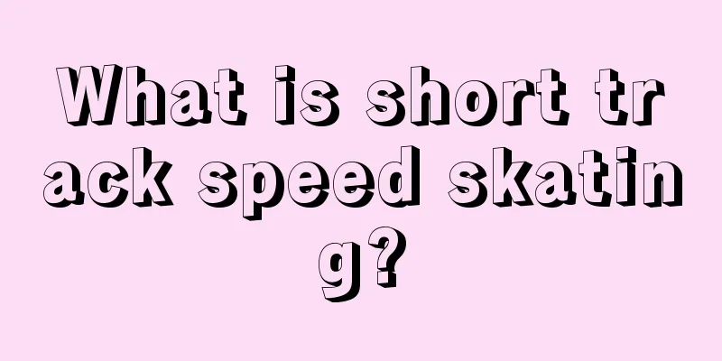 What is short track speed skating?