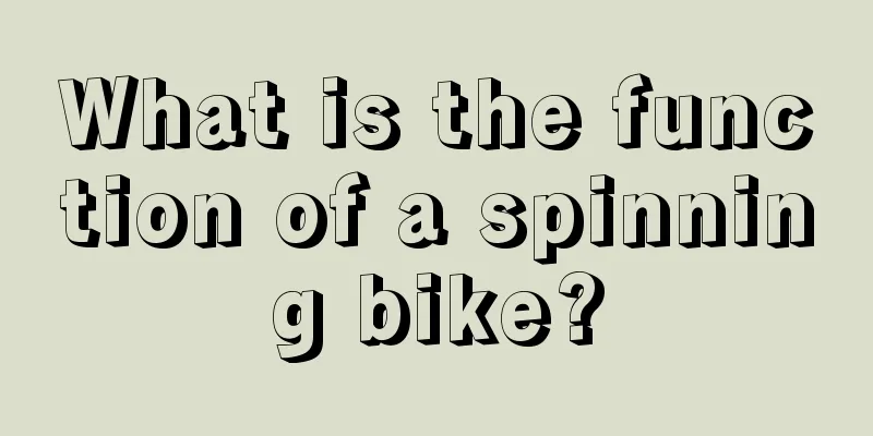 What is the function of a spinning bike?