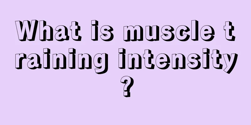 What is muscle training intensity?