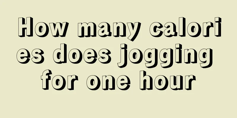 How many calories does jogging for one hour