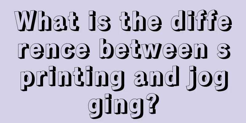 What is the difference between sprinting and jogging?