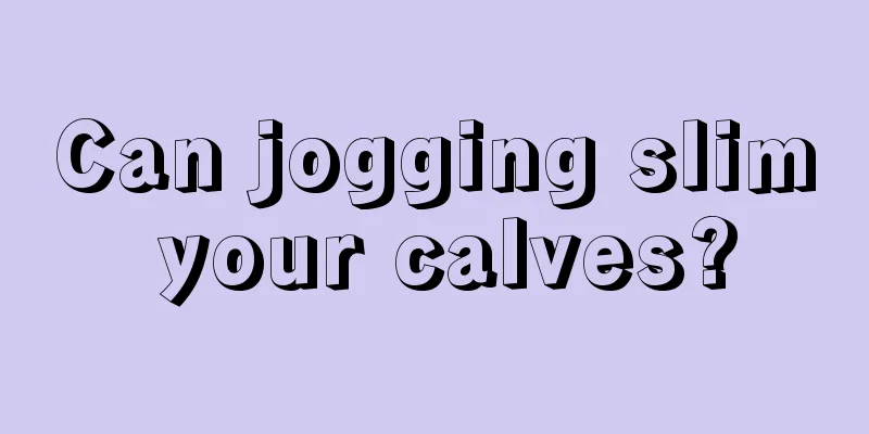 Can jogging slim your calves?