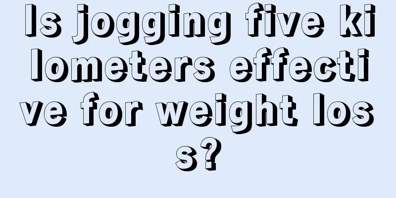 Is jogging five kilometers effective for weight loss?