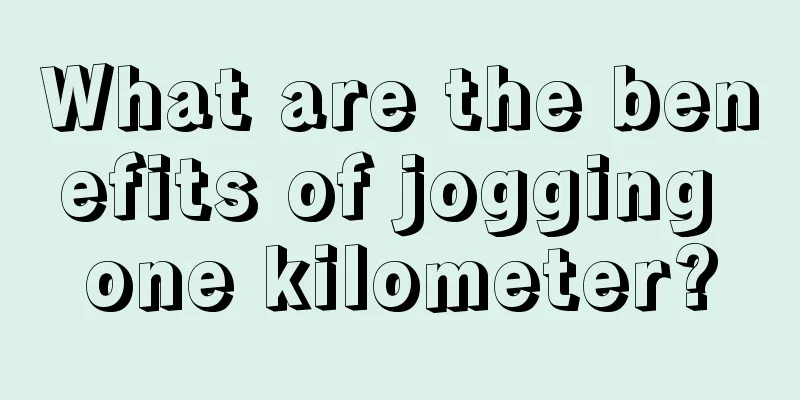 What are the benefits of jogging one kilometer?