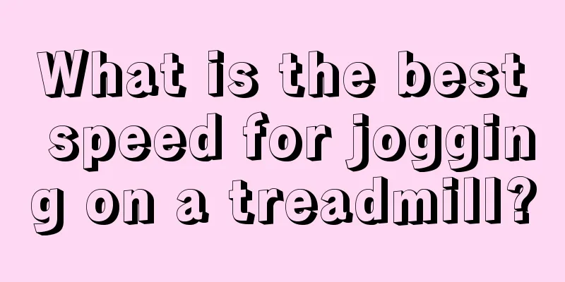 What is the best speed for jogging on a treadmill?